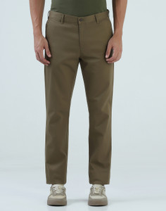 Blackberrys Slim Fit Men Khaki Trousers