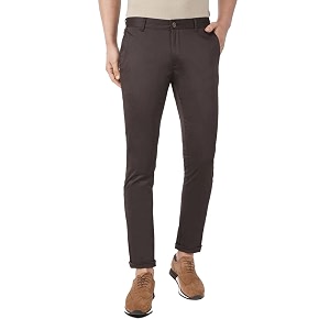 blackberrys Solid Polyester Cotton Slim Fit Mens