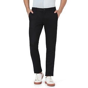 blackberrys Solid Polyester Cotton Slim Fit Mens