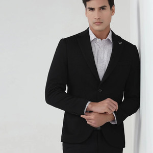 Blackberrys Solid Single Breasted Formal Men Blazer