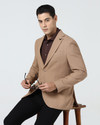 Blackberrys Solid Single Breasted Formal Men Blazer