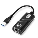 BlackBoost USB Ethernet Adapter, USB 3.0 to 10/100 Gigabit Ethernet LAN Network Adapter, RJ45 Ethernet Adapter for MacBook, PC, Desktop, Laptop with Windows 10/8/7, Linux, Mac OS