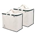 BLACKBOXES Canvas Reinforced Cotton Handles with Multipurpose Clothes Storage Organizer For Grocery vegetable shopping and Covers Zip Bags