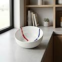 BLACKCARROT Porcelain Large Serving Bowl, 1-Pcs, (Plain, Super White), 1.5 litres, Microwave Safe