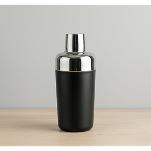 blackcarrot cocktail shaker 500 ml 304 stainless steel black