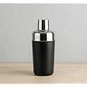 BLACKCARROT Cocktail Shaker, 500 ml, 304 Stainless Steel, Black