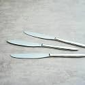 BLACKCARROT Stainless Steel Silver Set of 6 | 6mm Thickness Dinner Knives | Premium Stainless Steel for Dining Table | Durable & Elegant Cutlery