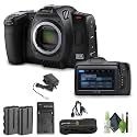 Blackmagic Design Cinema Camera 6K for L Mount (BM-CINECAM60KLFL) Bundle with NPF550 Battery + Cleaning Kit