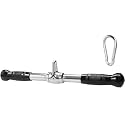 BlackMountain LAT Pull Down Cable Attachment, Tricep Press Down Bar, with Diamond Knurl Handle, Bodybuilding Strength Training Attachments Tricep Handle
