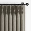 Blackout Double Layer Thick Linen Sepia Ebony Curtains 84 Inches Long for Living Room 2 Panels Set, Memory Trained Pinch Pleated Thermal Soundproof Country Viral Windows Curtain &amp; Drapes 40"W x 84"L