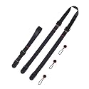 Glide mini black strap with wristlink for cameras and drones|3in1 style (neck,sling,shoulder)|Adjustable (1450-830mm)