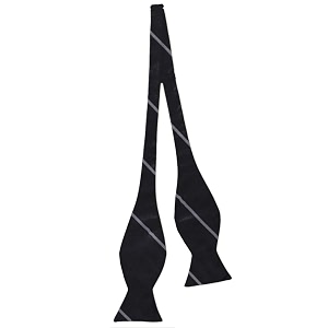 blacksmith black self tie bowtie for men