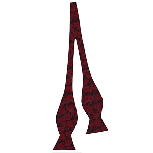 blacksmith black self tie bowtie for men