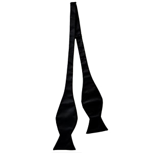 blacksmith black self tie bowtie for men