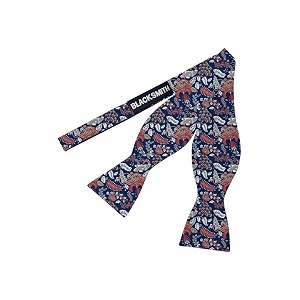 blacksmith black self tie bowtie for men