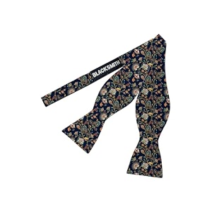 blacksmith black self tie bowtie for men