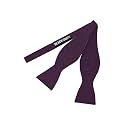 BLACKSMITH Black Self Tie Bowtie for Men