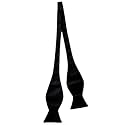 BLACKSMITH Black Self Tie Bowtie for Men