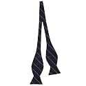 BLACKSMITH Black Self Tie Bowtie for Men