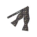 BLACKSMITH Black Self Tie Bowtie for Men