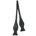 BLACKSMITH Black Self Tie Bowtie for Men