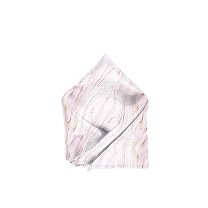 blacksmith marble silk satin printed pocket square for men