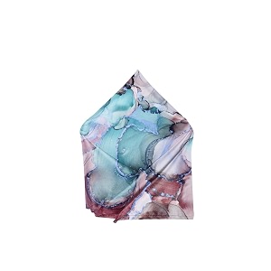 blacksmith marble silk satin printed pocket square for men
