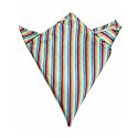 BLACKSMITH Multi Stripes Printed Pocket Square Multicolour