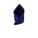 BLACKSMITH Satin Solid Pocket Square for Men [11 x 11 inches ]