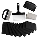 Blackstone Griddle Cleaning kit 16 Pcs, Heavy Duty Grill Cleaning Stone Bricks with Handle,Griddle Scrubber Scouring Pads with Handle and 6" Grill Scraper,Griddle Cleaner Brush Set for Flat Top