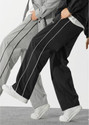 Blacktail Striped Men Grey, Black Track Pants