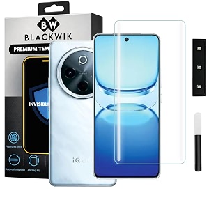 Blackwik UV Curved Tempered Glass for iQOO