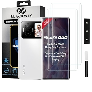 Blackwik UV Curved Tempered Glass for Lava