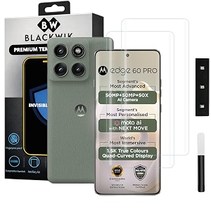 Blackwik UV Curved Tempered Glass for Moto