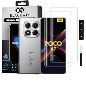 Blackwik UV Curved Tempered Glass for Poco
