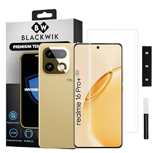 Blackwik UV Curved Tempered Glass for Realme