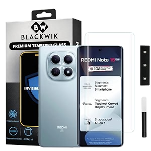 Blackwik UV Curved Tempered Glass for Redmi