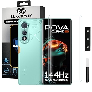 Blackwik UV Curved Tempered Glass for Tecno