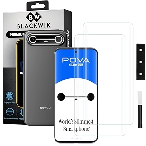 Blackwik UV Curved Tempered Glass for Tecno