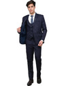 BLACKZED Single Breasted Solid Men Suit