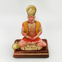 BLADESMITH Bajrangbali Hanuman ji Idol Statue murti Car Dashboard Home Decoration - Multi Decorative Showpiece  -  12 cm (Resin, Multicolor)
