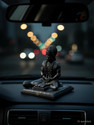 BLADESMITH Bajrangbali Hanuman ji Idol Statue murti Car Dashboard Home Decoration - black Decorative Showpiece  -  12 cm