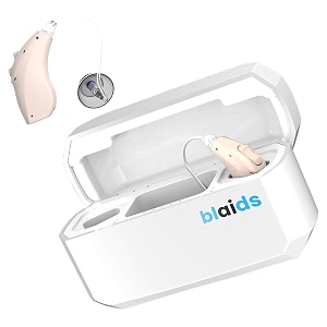 blaidsx neuro rechargeable ric  programmable hearing aids for adults with mobile app hearing test amp noise cancellation hearing aids for seniors dual mic amp 48 dsp channels usa-made processor beige beige