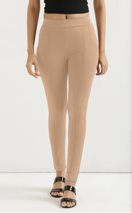 blaine ankle length western wear legging brown solid