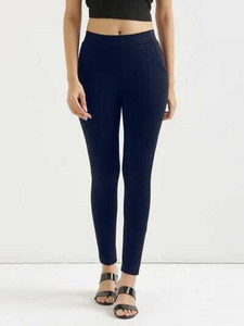 blaine ankle length western wear legging dark blue solid