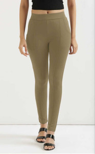 blaine ankle length western wear legging beige solid