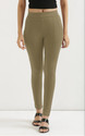BLAINE Ankle Length Western Wear Legging (Beige, Solid)