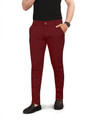BLAINE Slim Fit Men Maroon Trousers