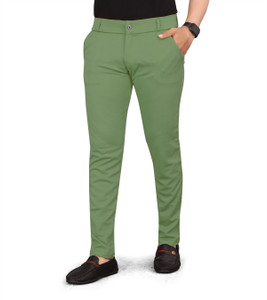blaine slim fit men multicolor trousers