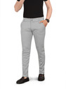 BLAINE Slim Fit Men Silver Trousers